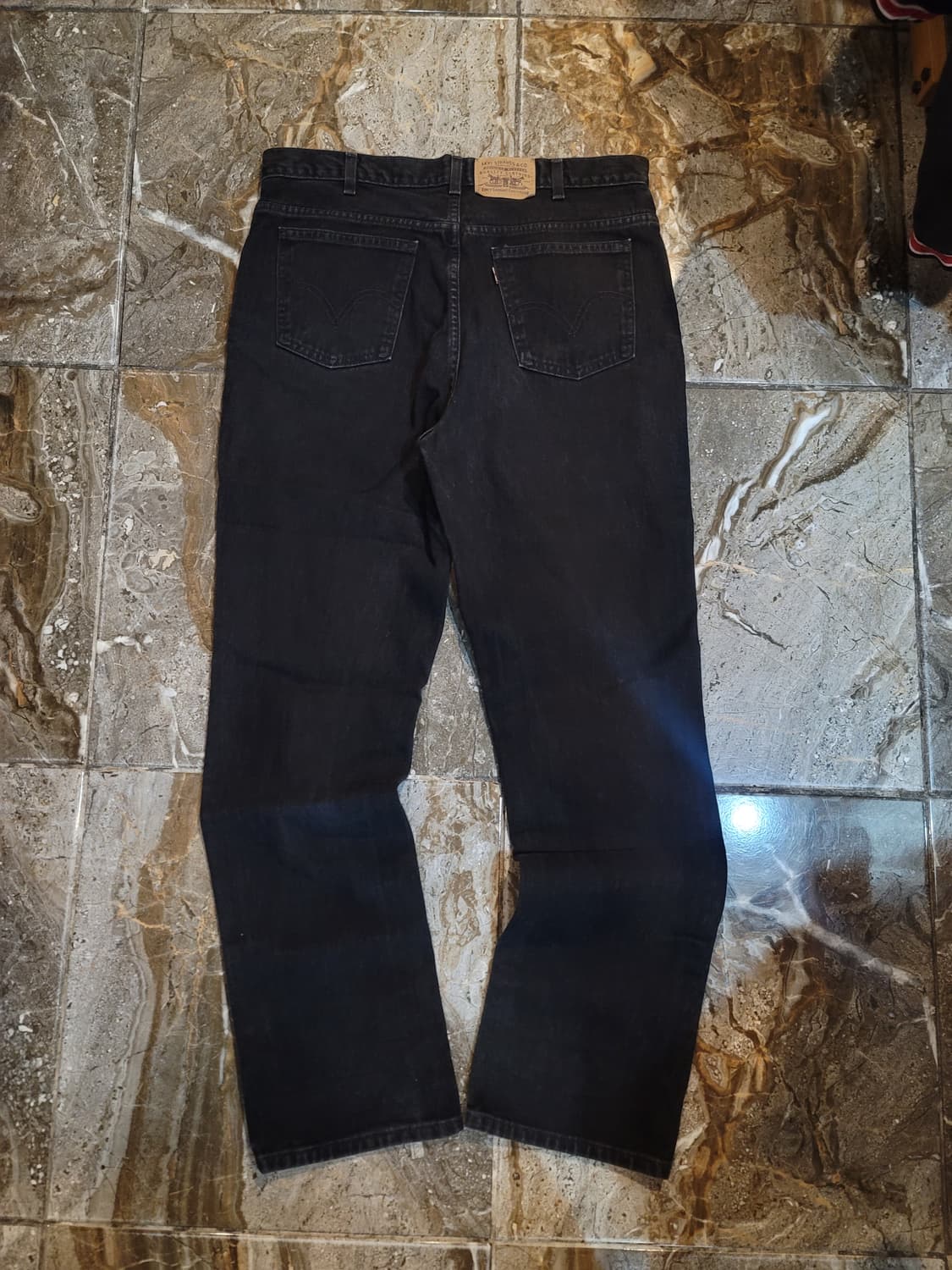 리바이스 오렌지탭 흑청 데님팬츠  상품이미지2