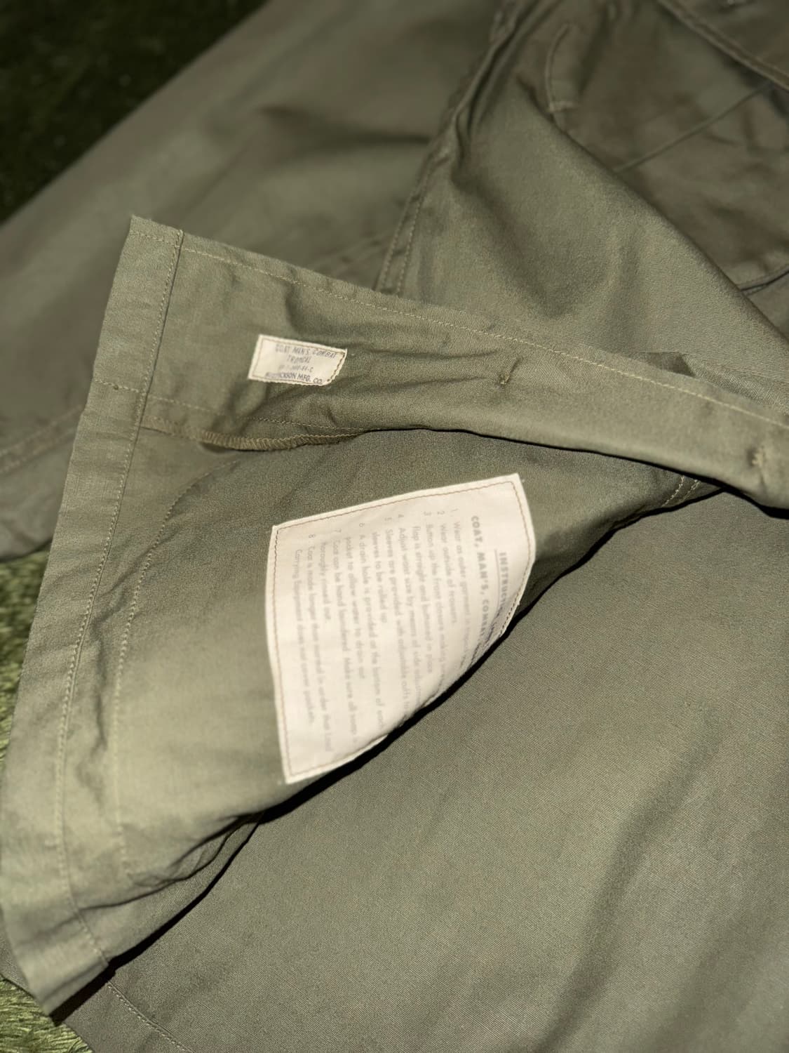 [L] Buzz Rickson’s 버즈릭슨 정글 퍼티그 자켓 올리브 상품이미지6