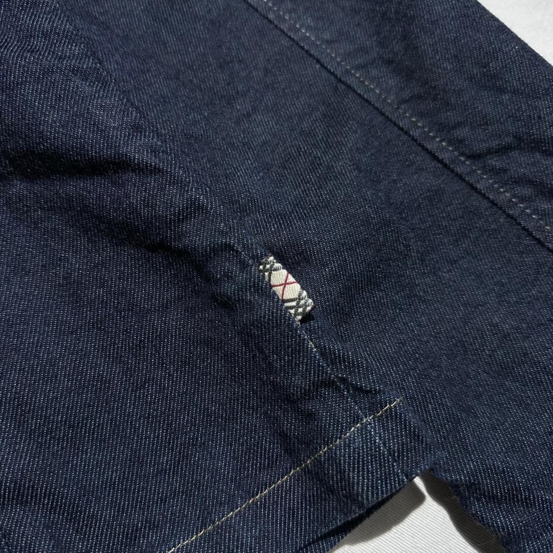 버버리 노바체크 안감 데님 더블 피코트 상품이미지7