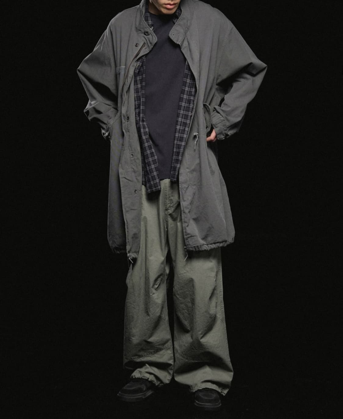 [2] 해칭룸 모즈 파카 워시드 그래파이트 상품이미지2