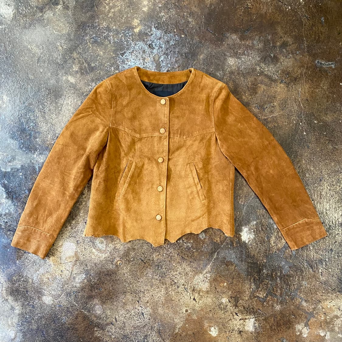 (00) 언유즈드 스웨이드 가죽 자켓 상품이미지1