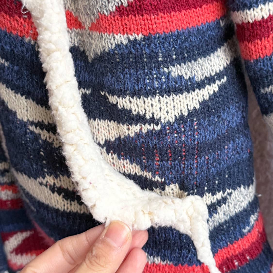 윈터 네이티브 보아 후드집업 상품이미지7