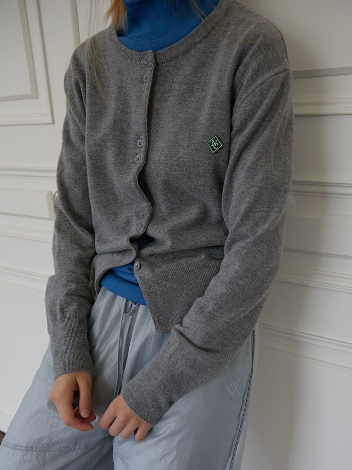 노컨텐츠 Cashmere wool button cardigan 상품이미지2