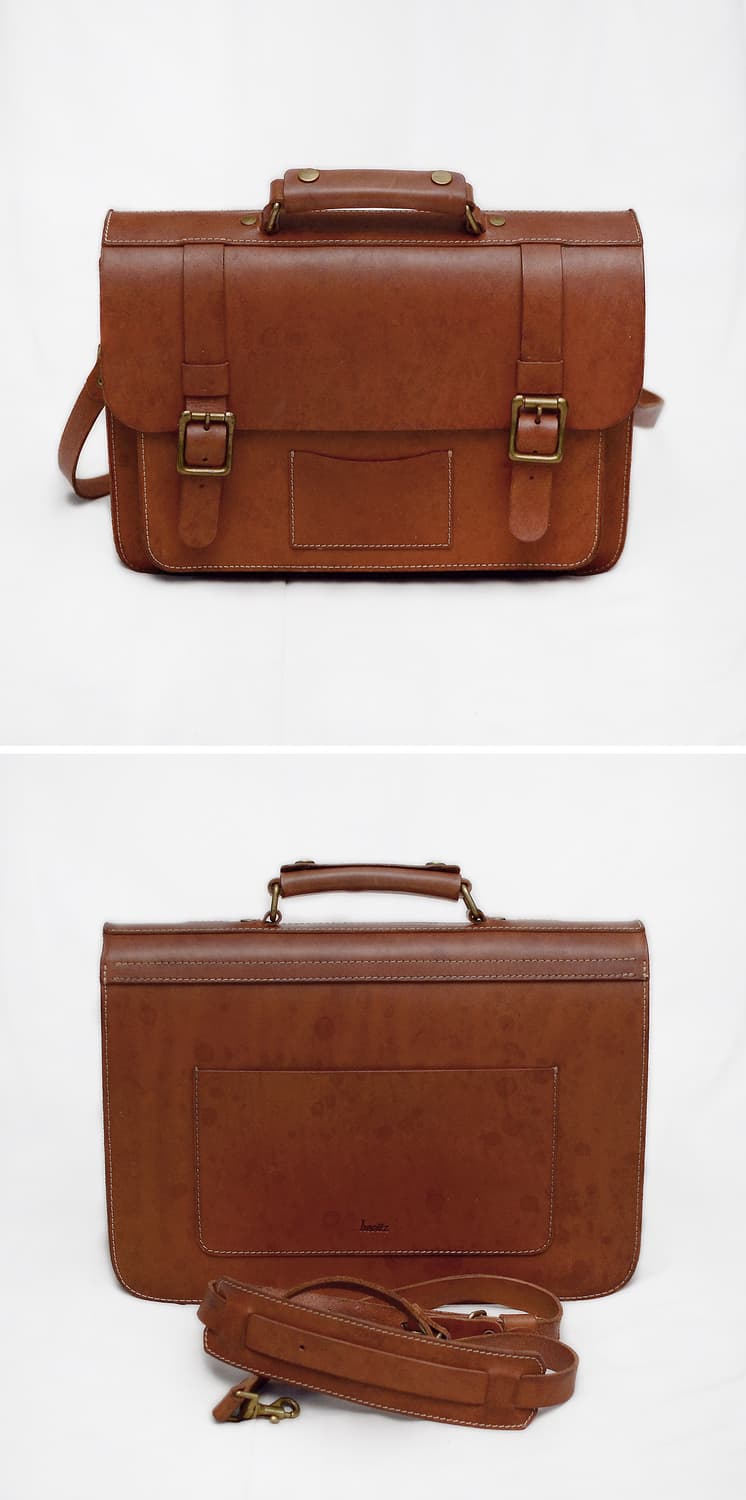 헤비츠 102 핸드메이드 베지터블 레더 클래식 사첼백 상품이미지3