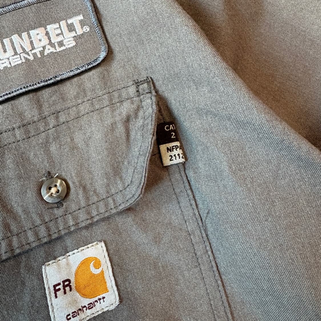 칼하트 정품 FR 오리지널 그레이 긴팔 셔츠 상품이미지5