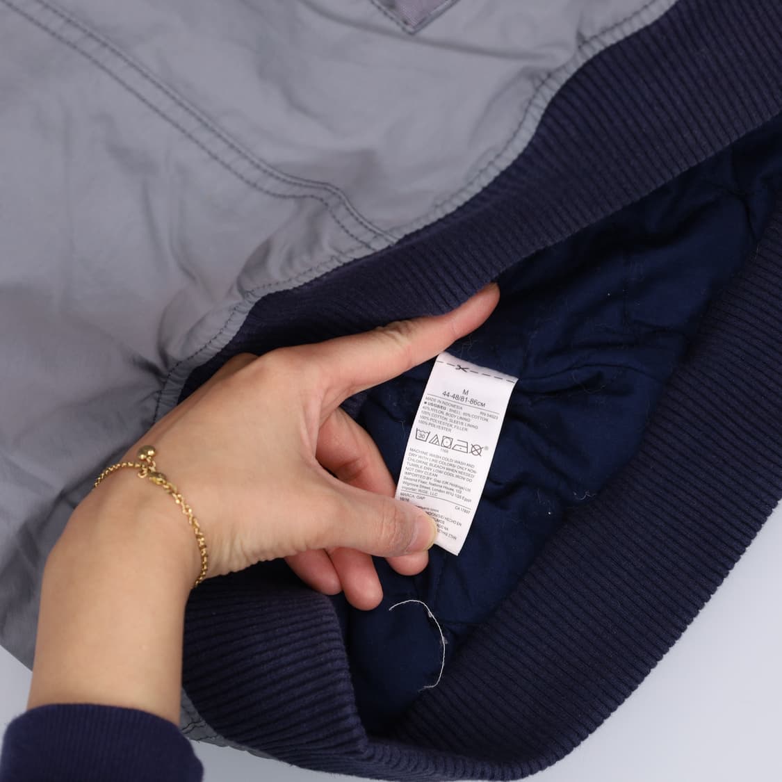 M 갭 블루종 누빔 봄버자켓 0306H1 상품이미지5