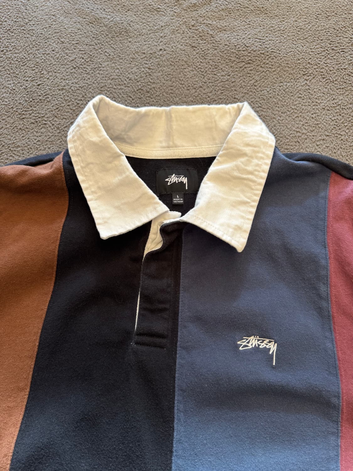 스투시 버트 스트라이프 럭비 처분  상품이미지2