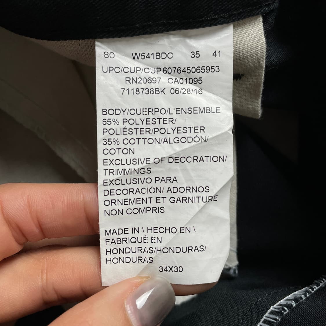 DICKIES 디키즈 빈티지 블랙 코튼 더블니 워크 팬츠 A00801 상품이미지10