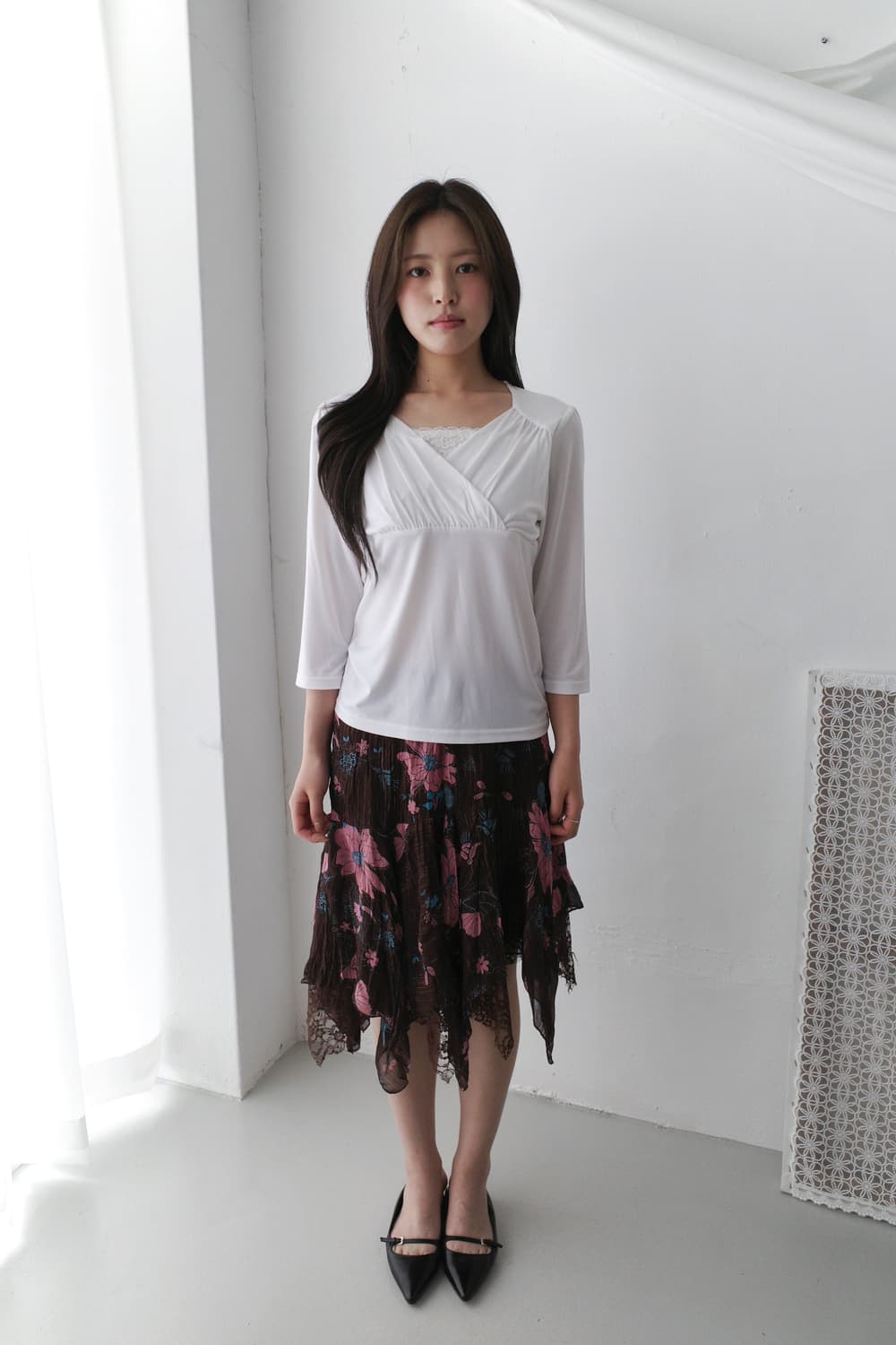 flower pearl skirt 상품이미지6
