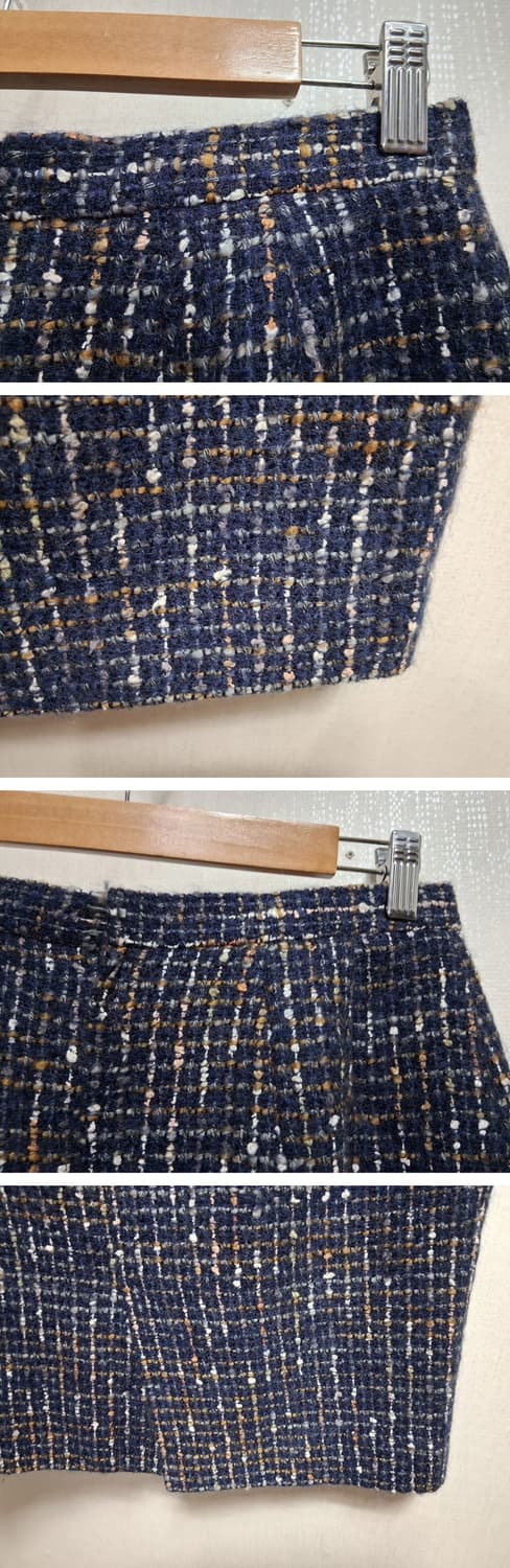 일본빈티지 Leilian 모직울 트위드모직 투피스 셋업 상의 77 스커트 상품이미지6