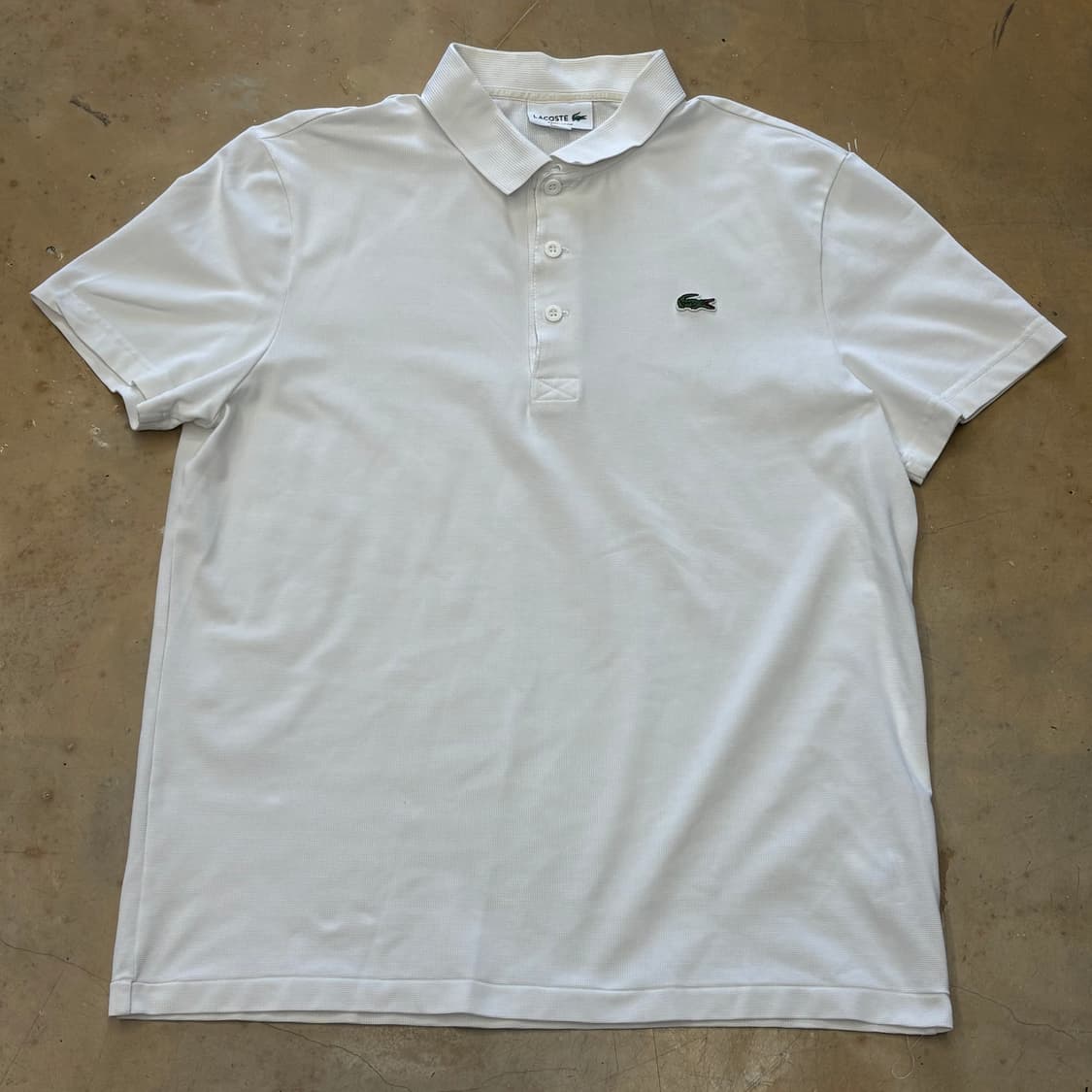 L 라코스테 레귤러핏 화이트 카라반팔티 상품이미지2