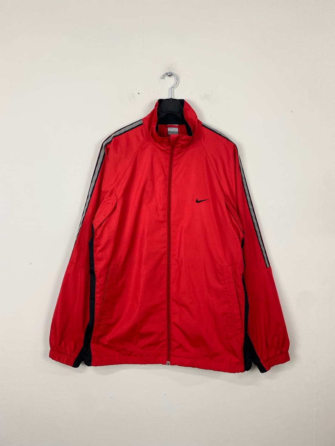 나이키 올드스쿨 레드 윈드브레이커 자켓 L <665> 상품이미지1