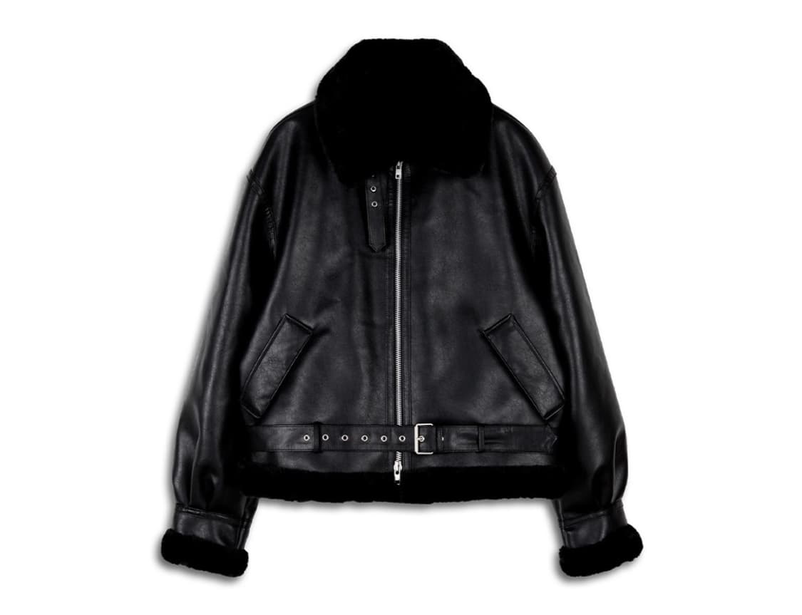 론트 무스탕 L사이즈 상품이미지3