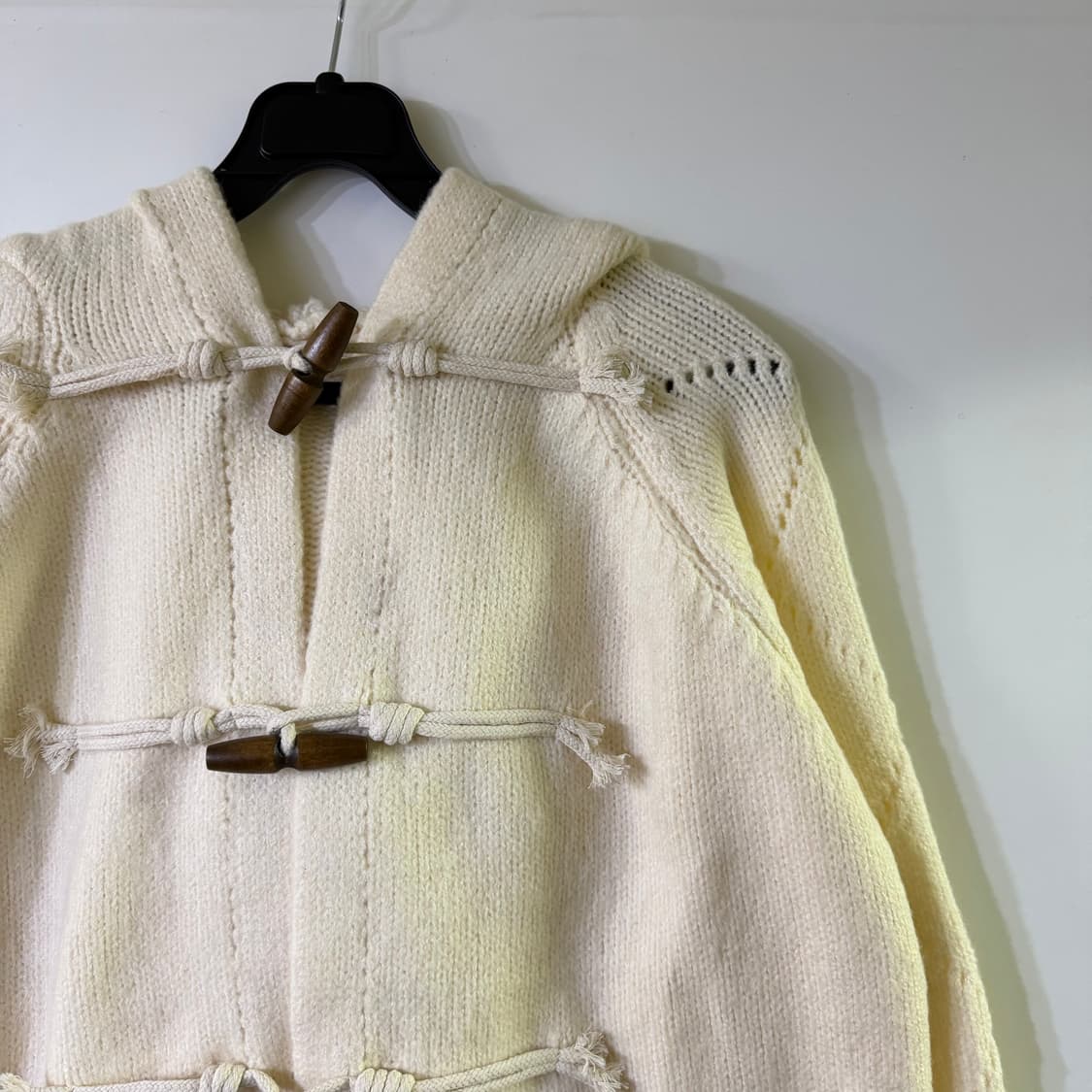 새상품 여자 니트 떡복이 후드 집업 상품이미지4