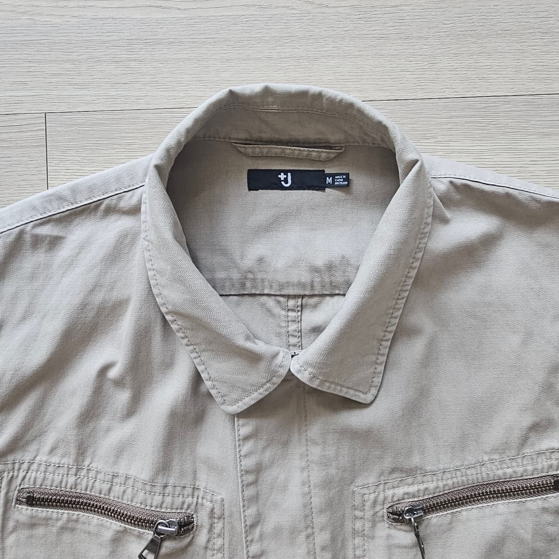 M 95 유니클로 +J 질샌더 워크 자켓 마 린넨 혼방 남자 여자 공용 상품이미지6