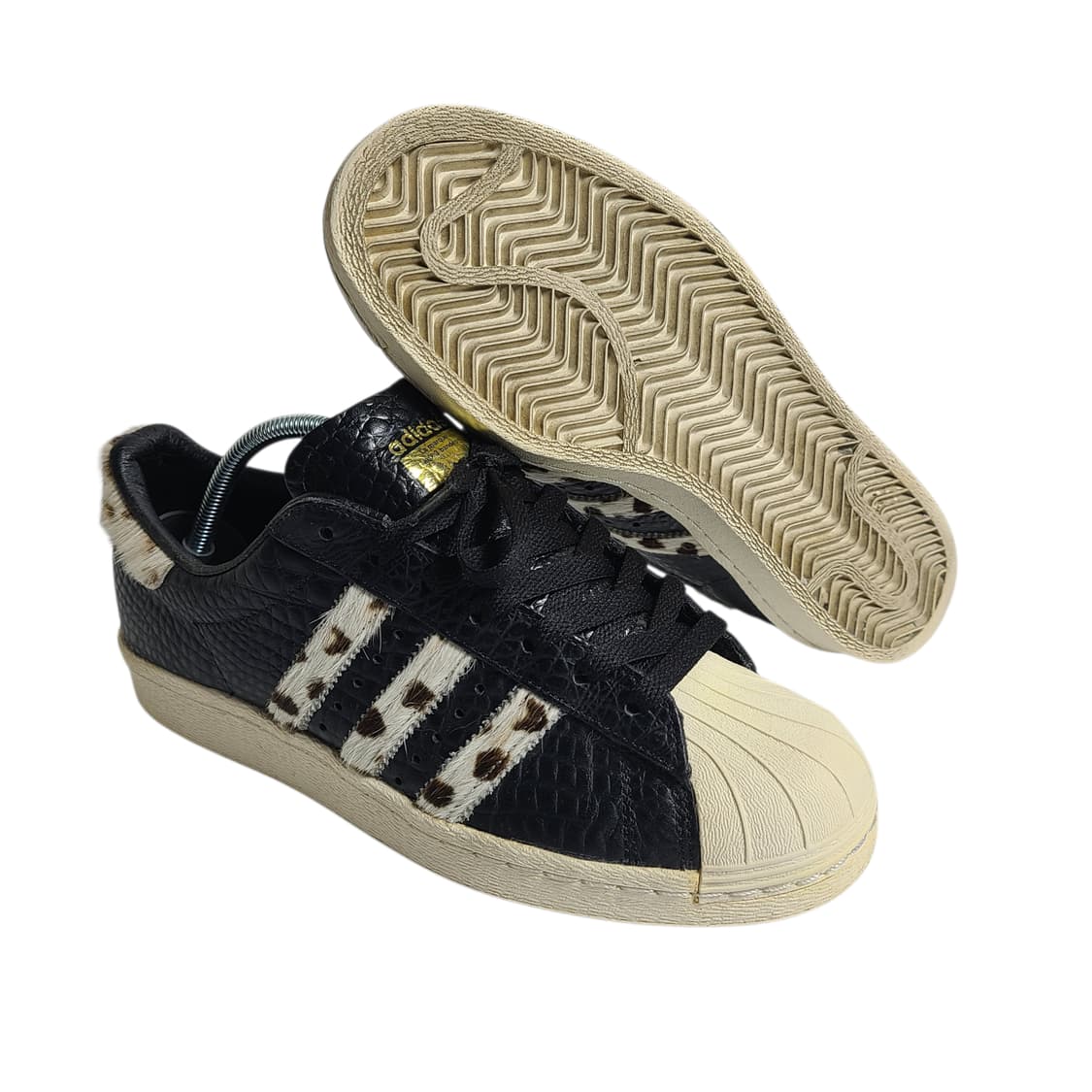 245) ADIDAS 아디다스 80s 슈퍼스타 애니멀 블랙 상품이미지2