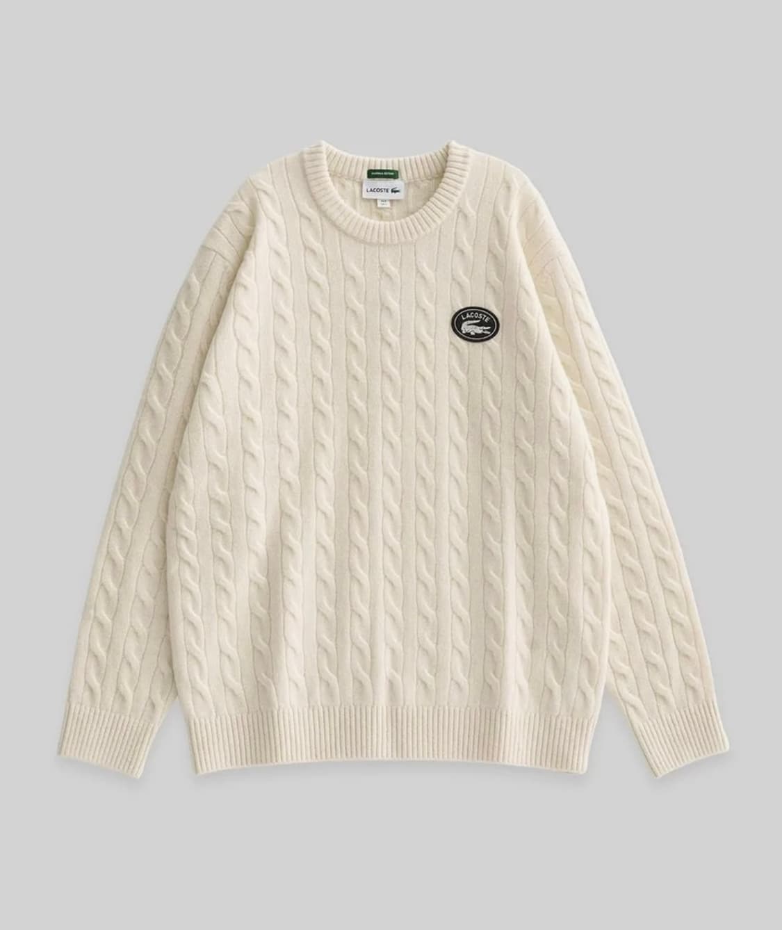 미개봉)라코스테 울캐시미어 니트100-아이보리 상품이미지1