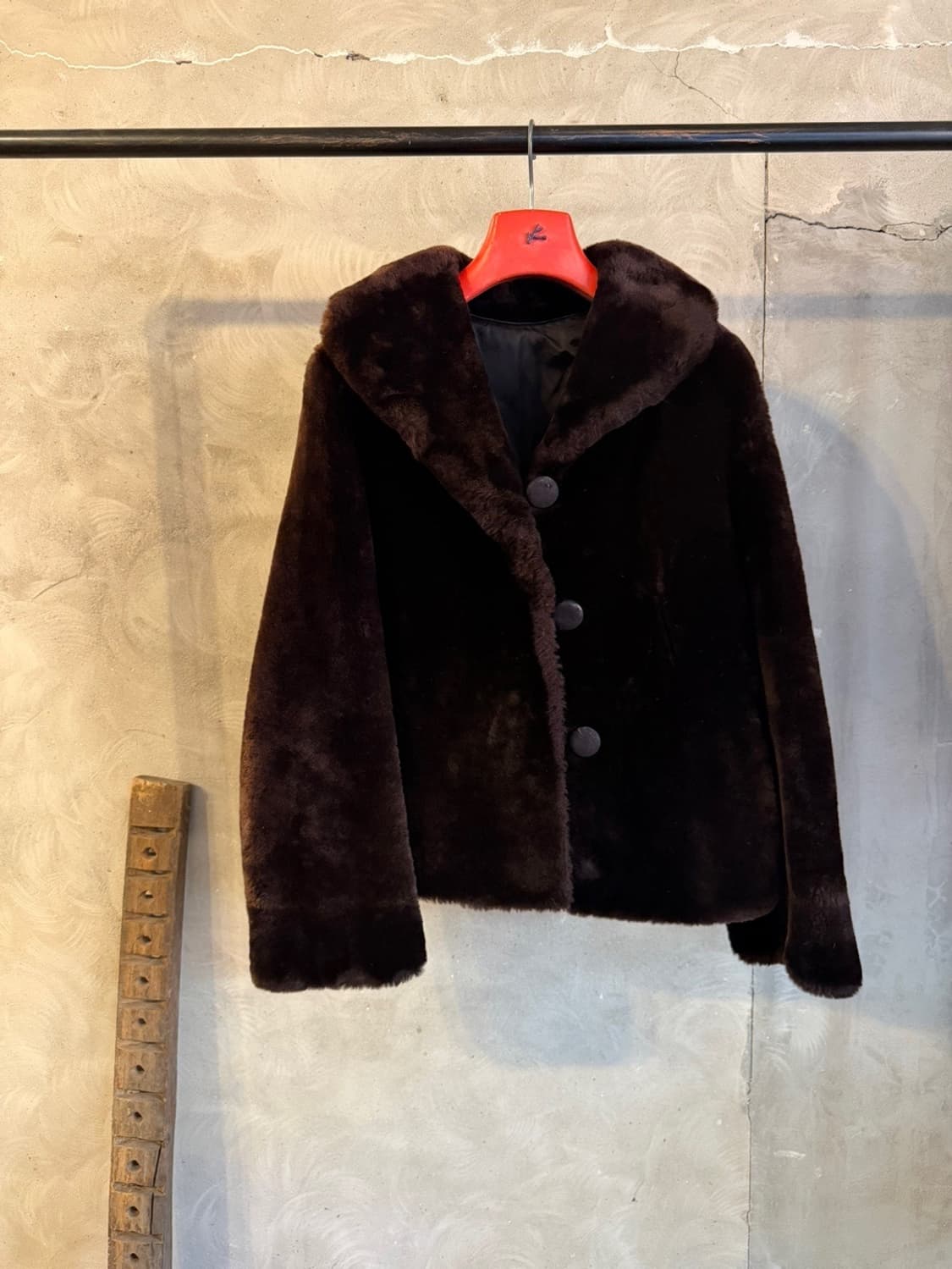 프렌치 시어링 램스울 자켓 66~77 상품이미지6