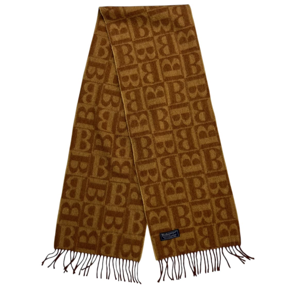 버버리 로고 베이지 캐시미어 머플러 상품이미지3