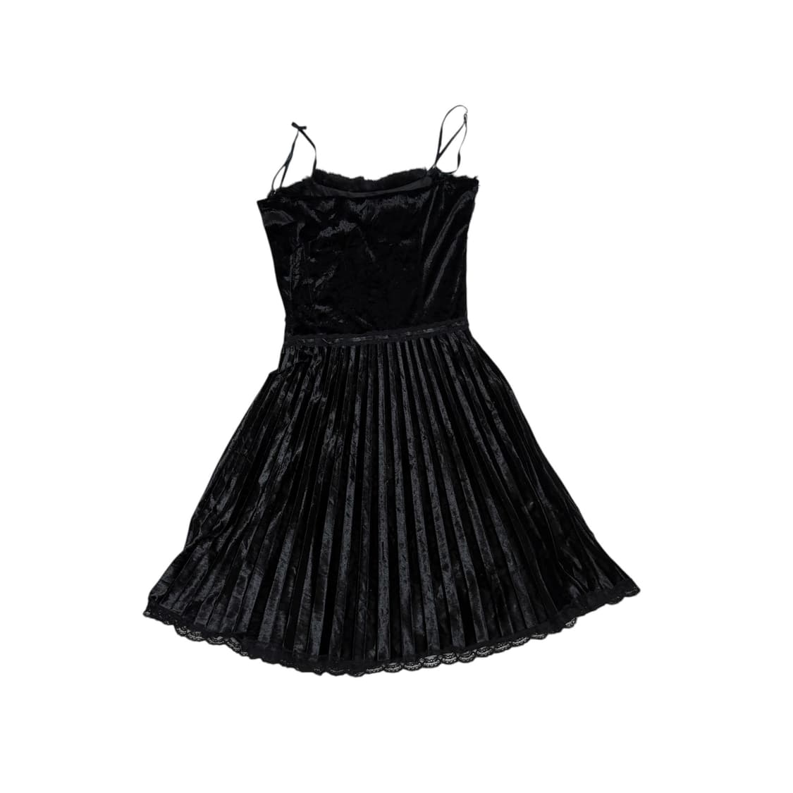 00s 고딕 무드 벨루어퍼 슬립 드레스 상품이미지7