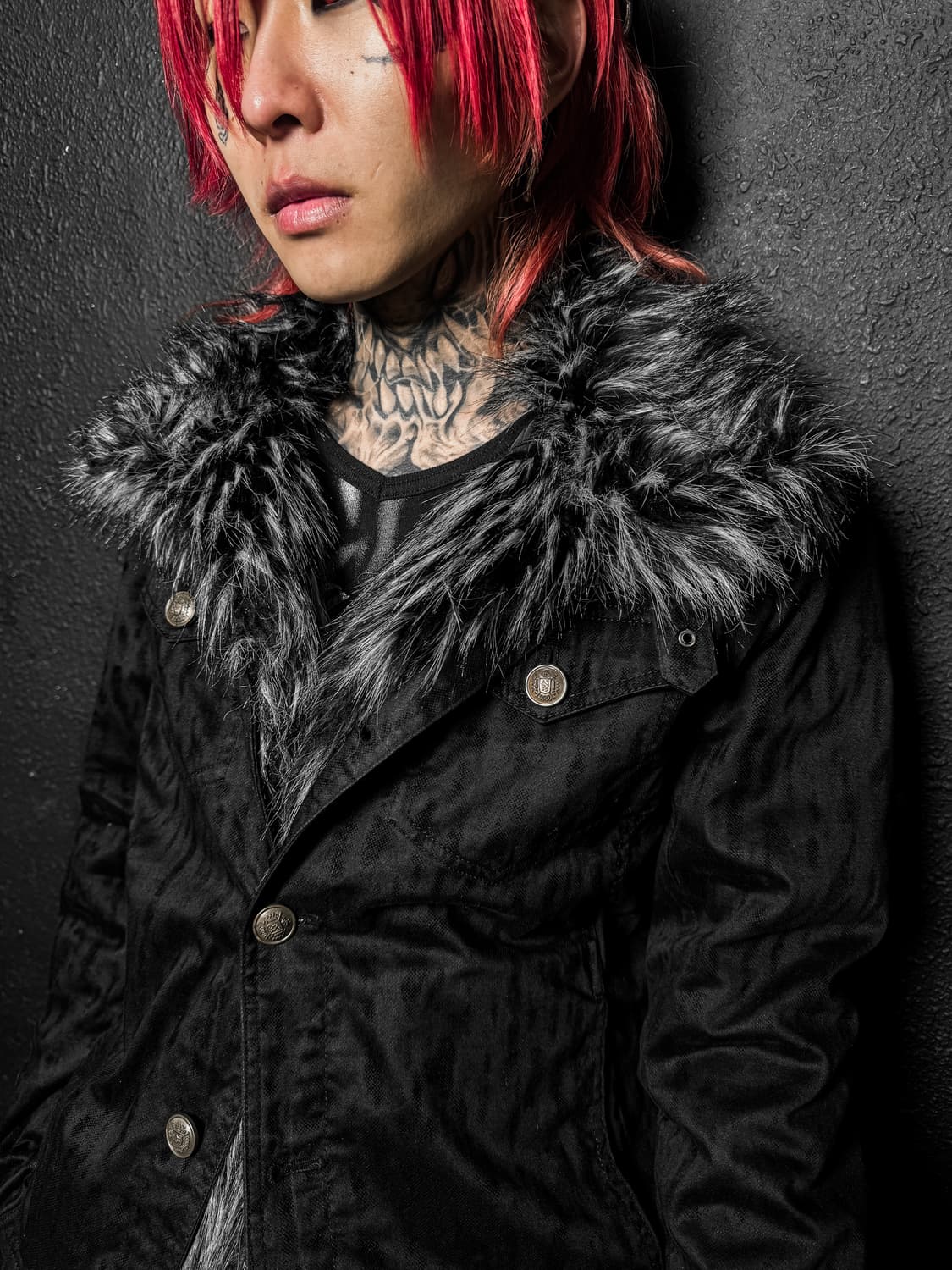 Detachable Fur Trim Jacket 상품이미지2