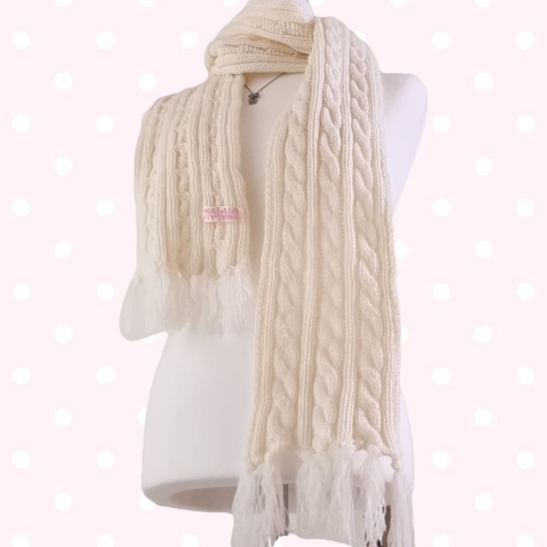 (초희귀) tralala 트랄라라 니트 머플러 히메갸루 목도리 리즈리사계 상품이미지1