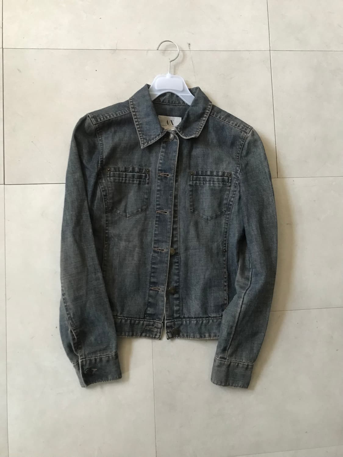 아르마니 슬림핏 데님자켓 상품이미지8