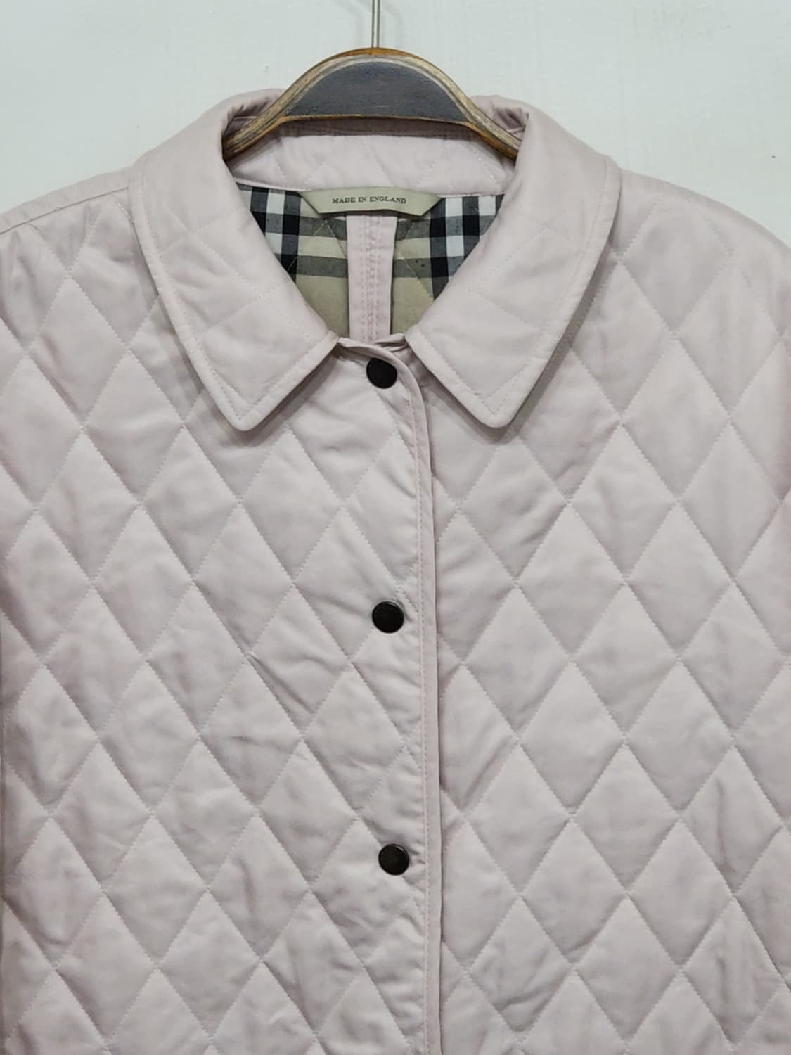 (XL) 버버리 퀼팅자켓 핑크 누빔점퍼 안감노바체크 영국판  상품이미지2