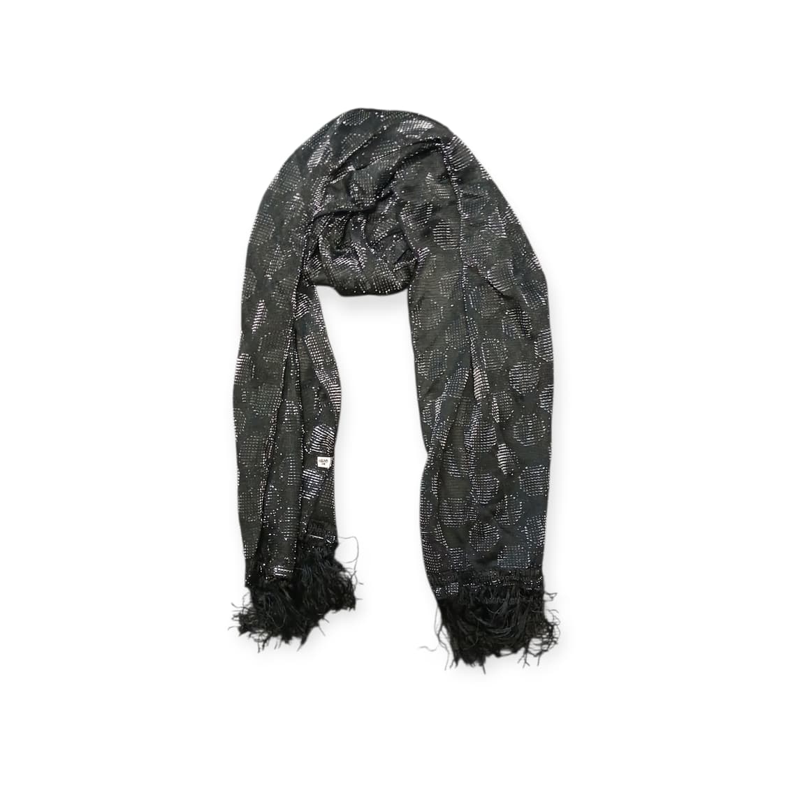 갸루 땡땡이 반짝이 스카프 상품이미지1