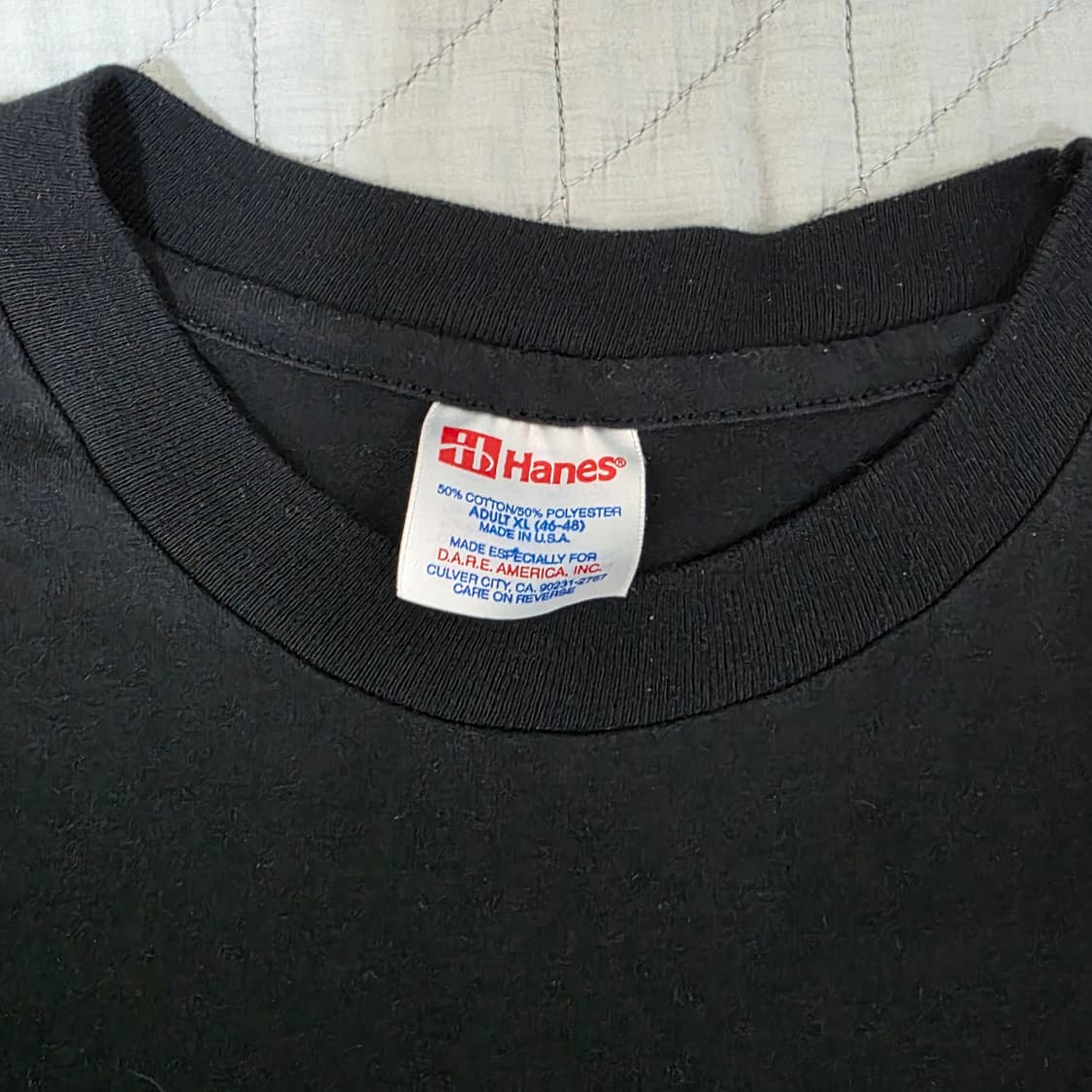 [XL] 90s 빈티지 DARE 티셔츠 블랙 ver.헤인즈2 Like L 상품이미지3