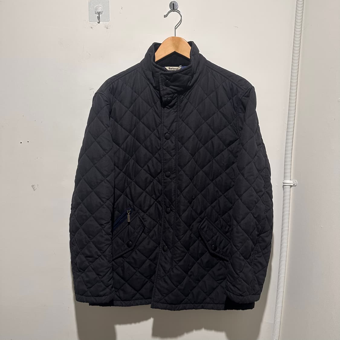 바버 퀄팅 자켓 블랙  상품이미지1