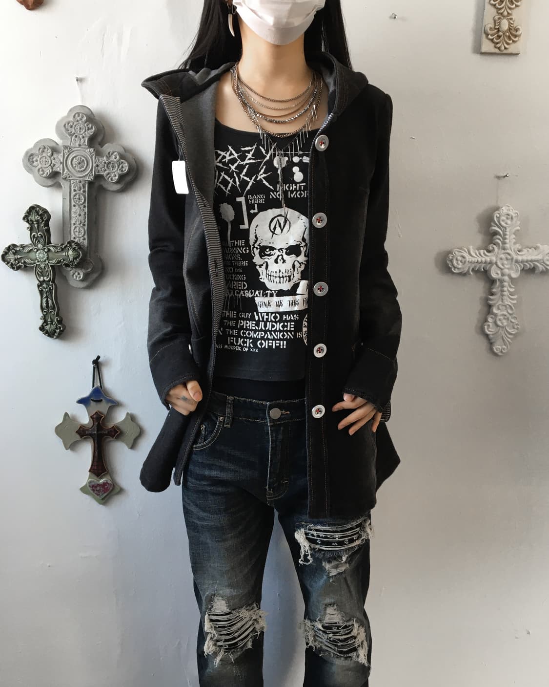 Stitch point hood coat 상품이미지10