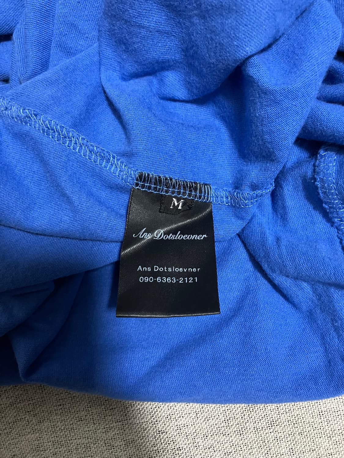 [M] ans dotsloevner 미니 드레스 블루 상품이미지7