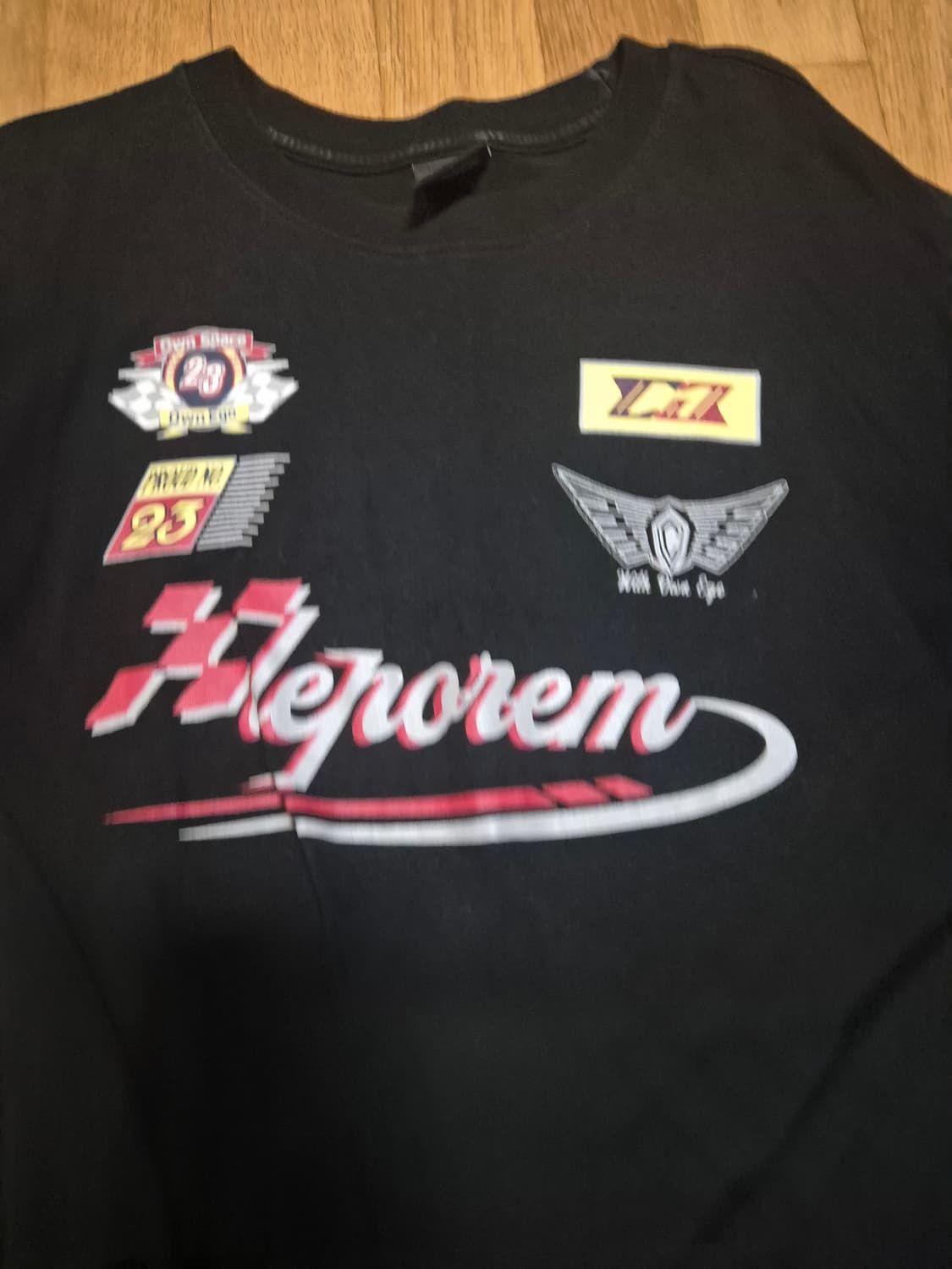 꼼파뇨 레이싱 레포렘 롱슬리브 블랙 티 상품이미지5