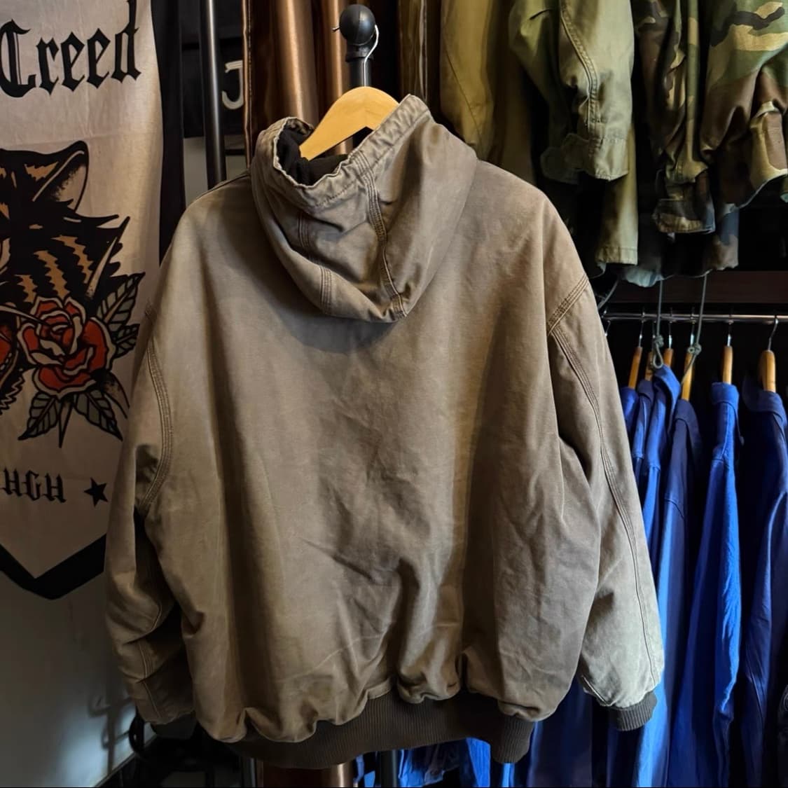 Walls 빈티지 헤비 덕 캔버스 후드 워크 자켓 상품이미지3