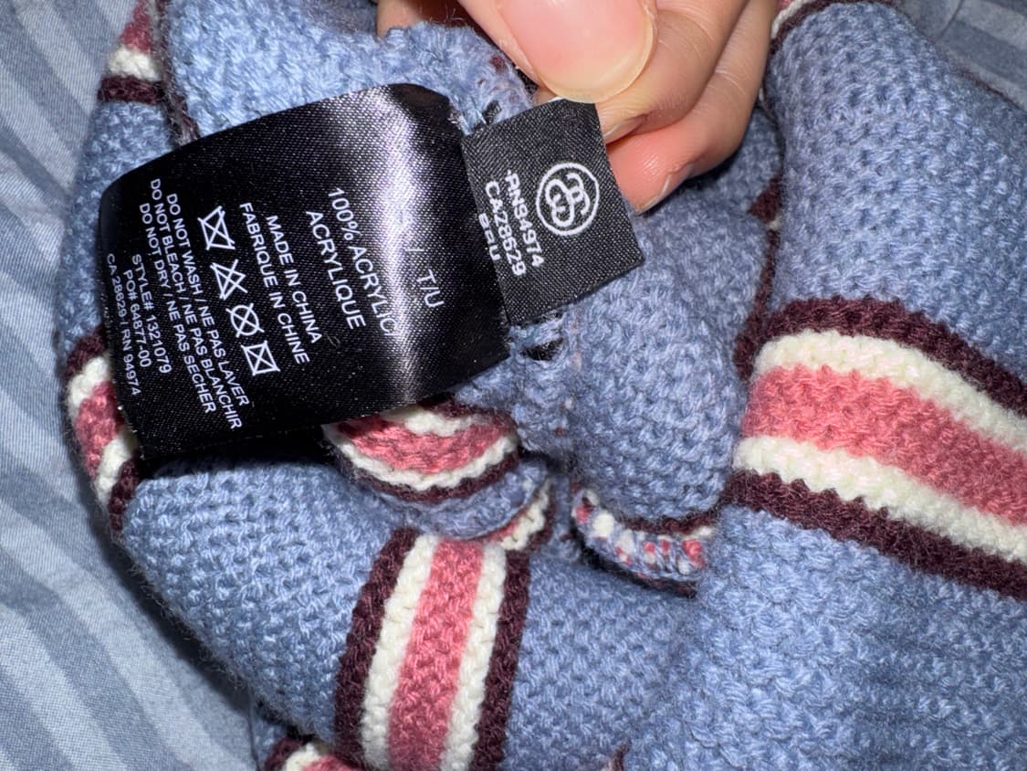 Stussy Striped Pom Beanie 상품이미지2