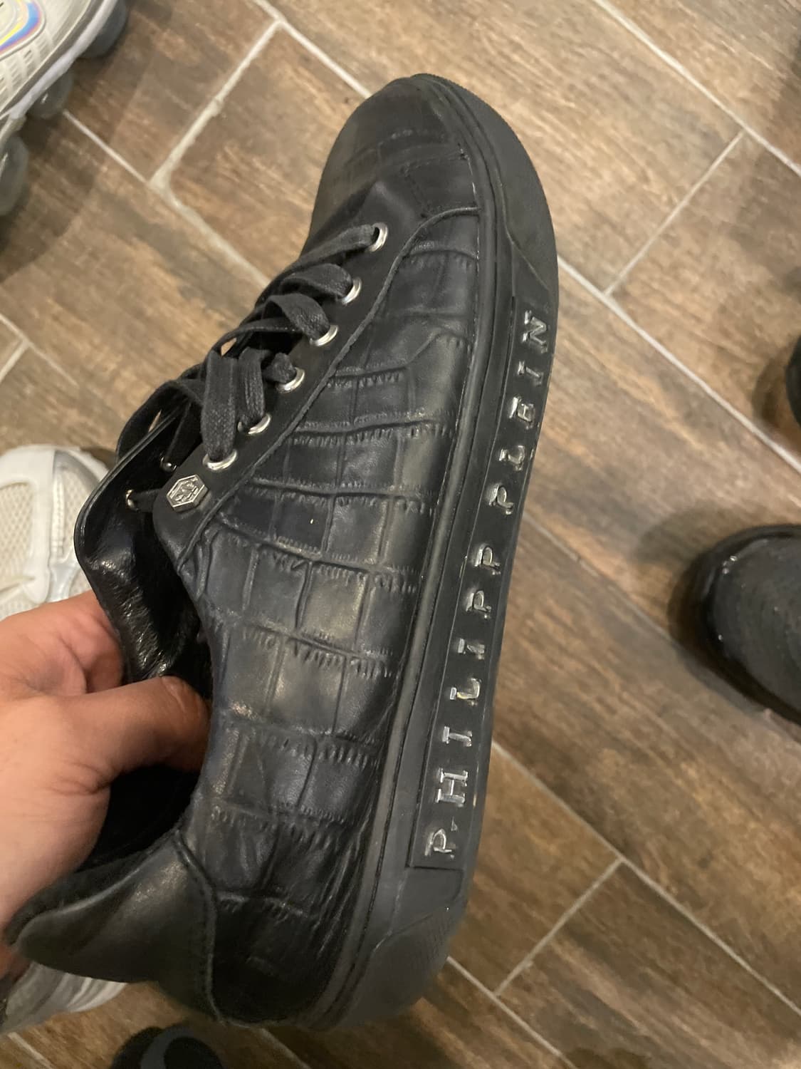 필립플레인 블랙 크로커 스니커즈41사이즈 상품이미지4