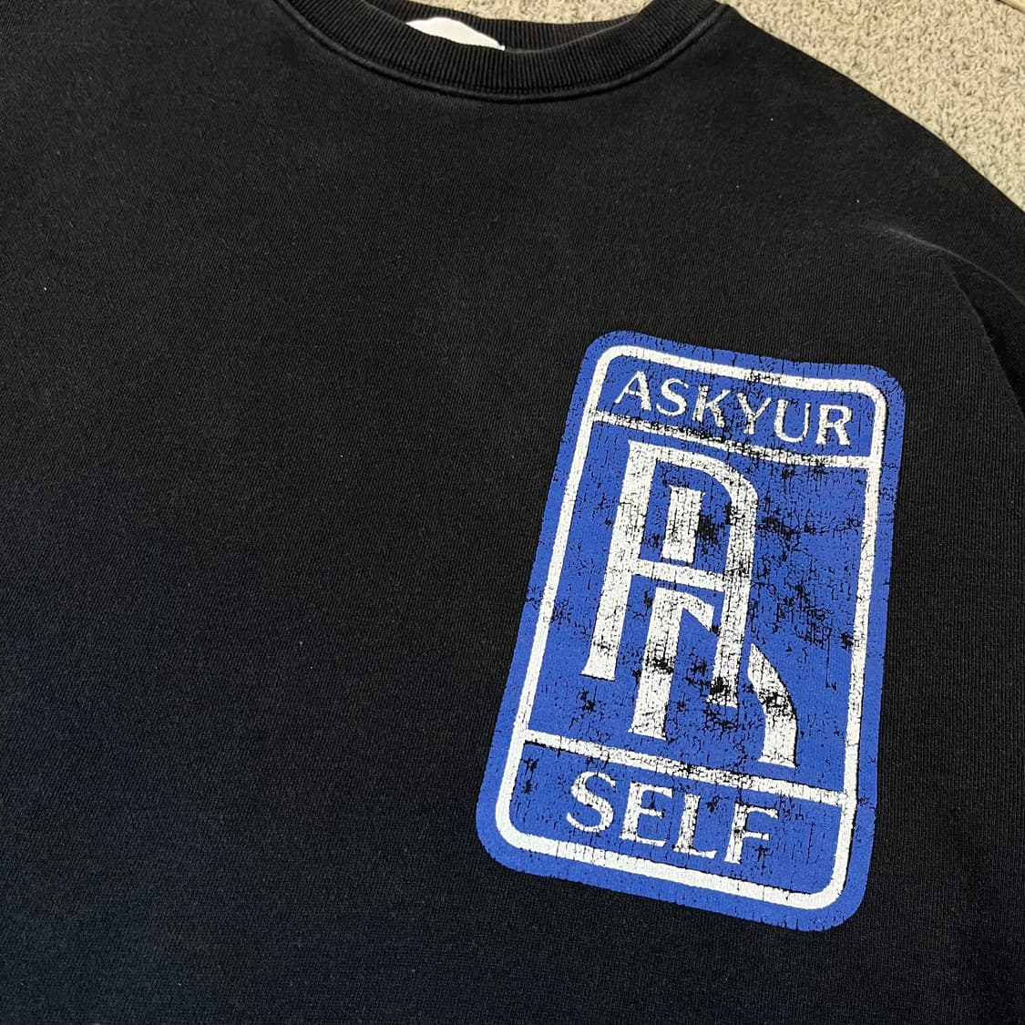ASKYURSELF 에스크유어셀프 빅로고 맨투맨 상품이미지4
