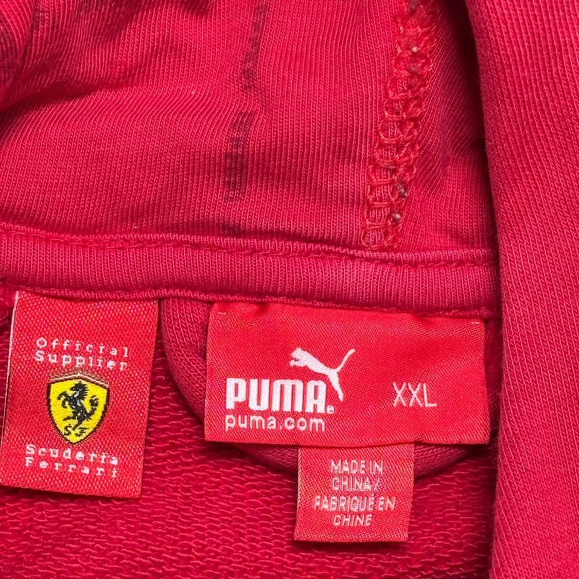 PUMA 스쿠데리아 페라리 후드집업 레드 2XL 상품이미지7