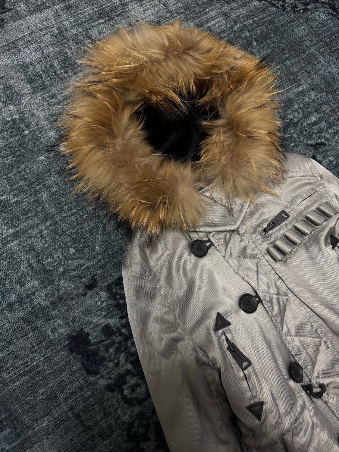 Moussy 00s fox fur trimming astronaut ja 상품이미지2