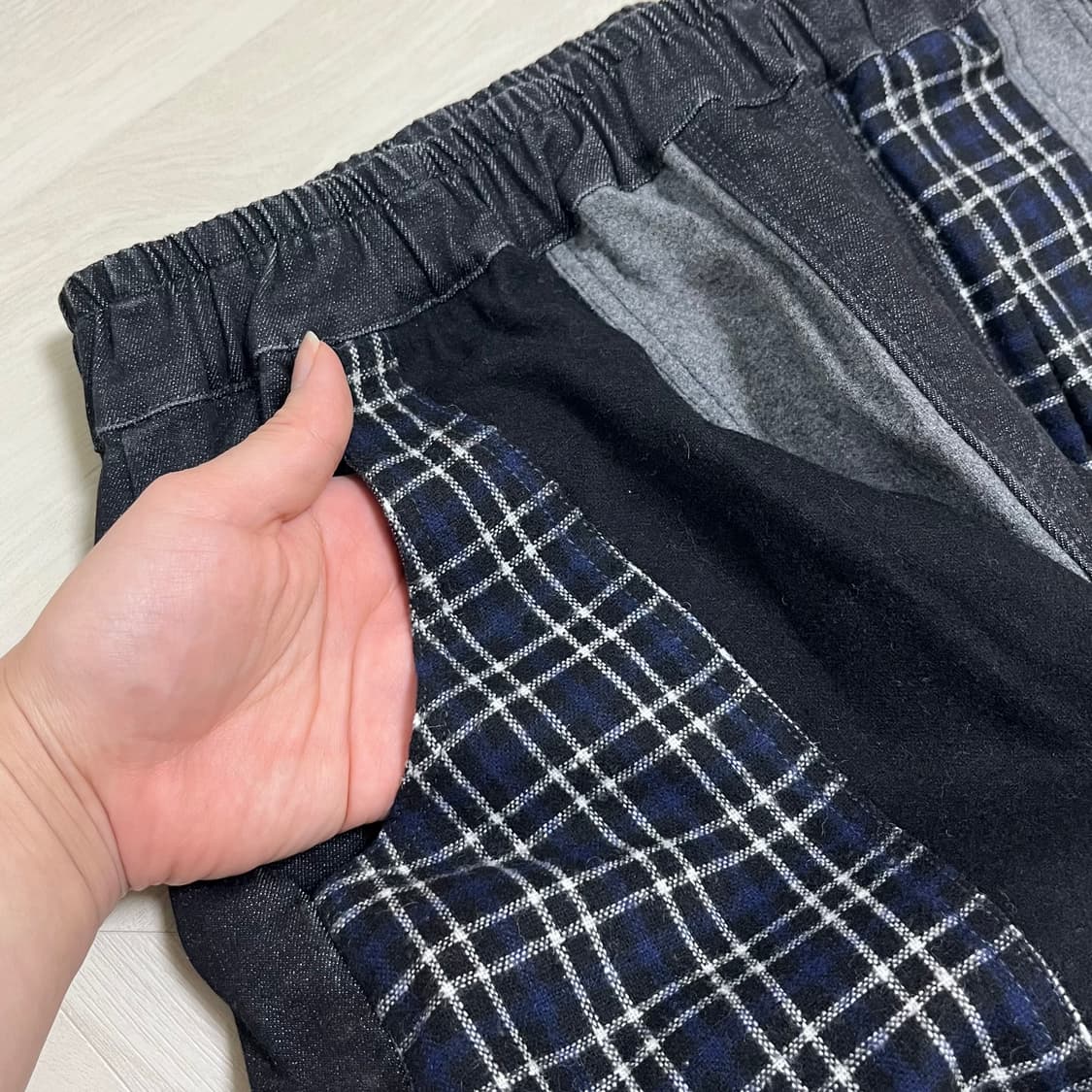 일본빈티지 모리걸 패치워크롱스커트 상품이미지4