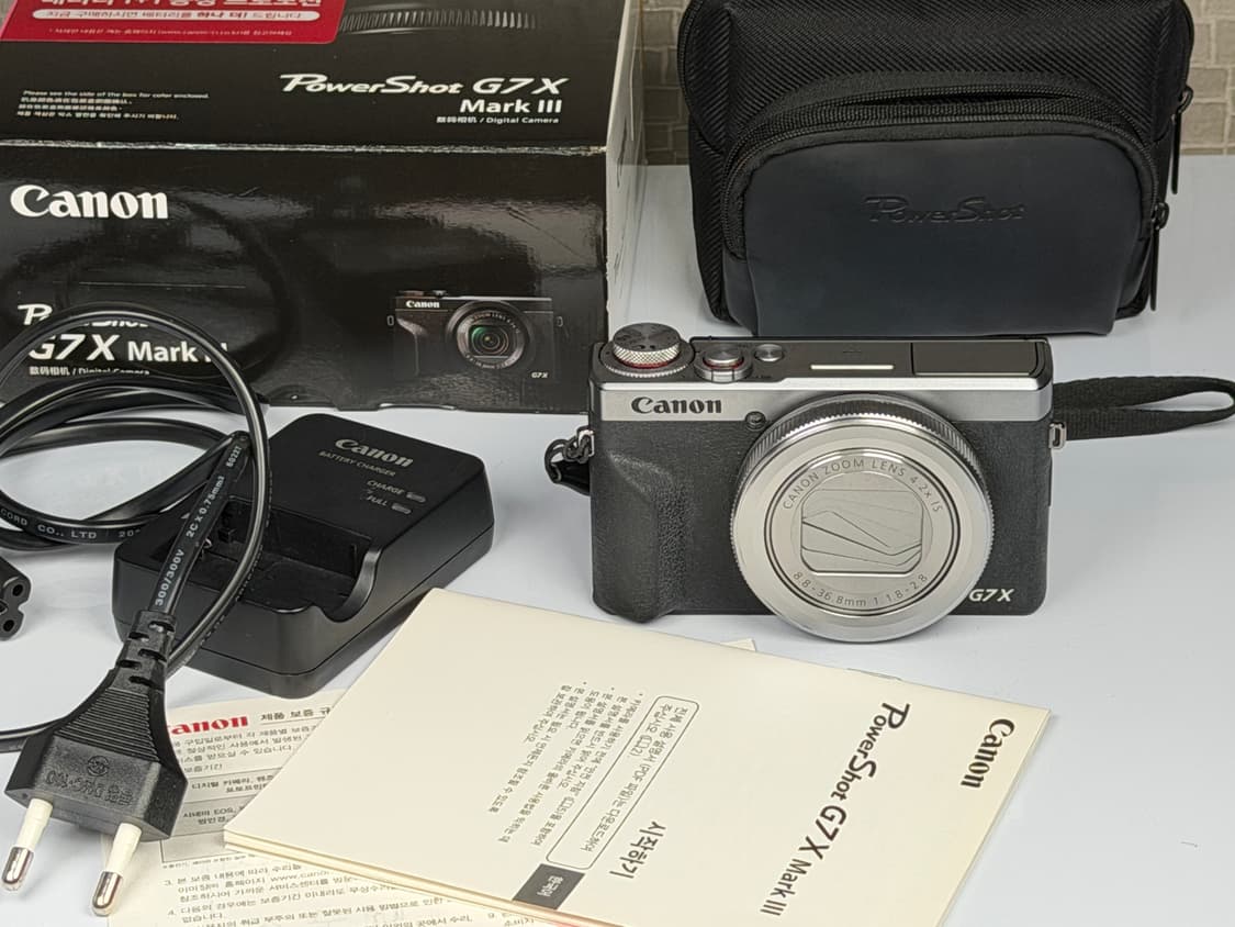 캐논 파워샷 G7X mark3 실버 하이엔드 똑딱이 빈티지 레트로 카메라 상품이미지1