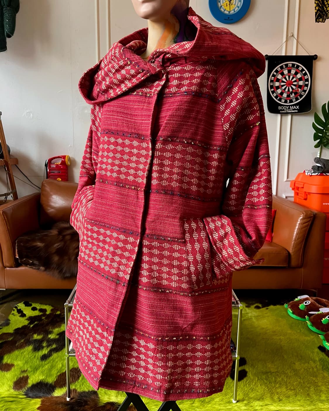 TITICACA Japan Big Hood Ethnic Coat 상품이미지3