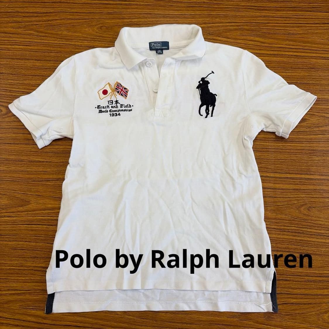 폴로 랄프 로렌 빅포니 재팬 트랙 앤 필드 반팔 카라티 화이트 상품이미지1