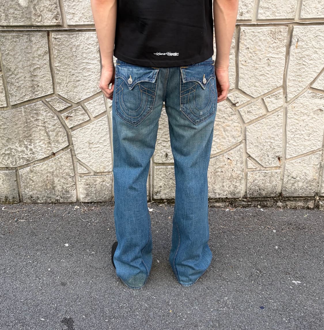 트루릴리전 조이(joey) 트위스티드 부츠컷 데님 진 상품이미지2