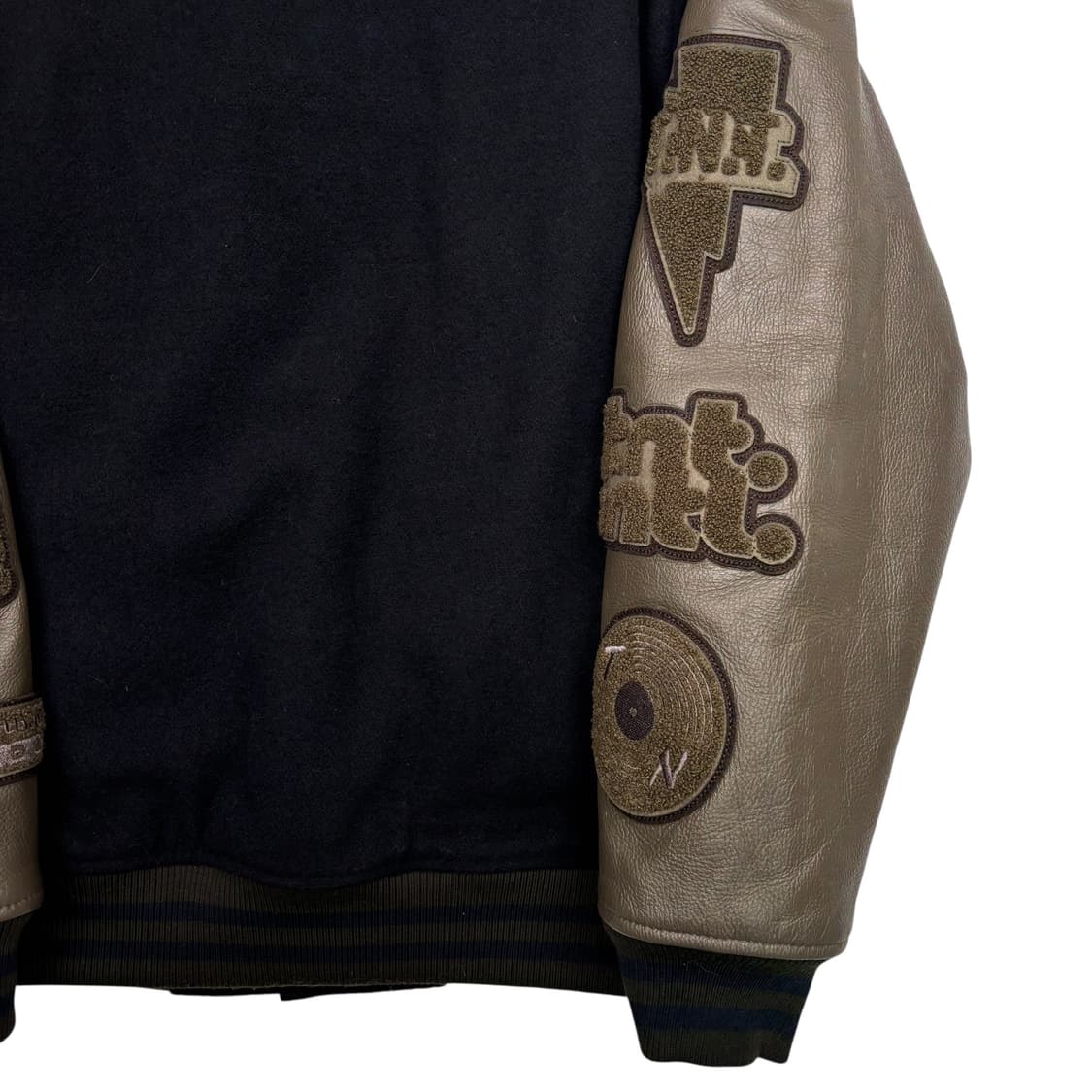 디스이즈네버댓 레코드 패치 네이비 바시티 자켓 S 상품이미지6