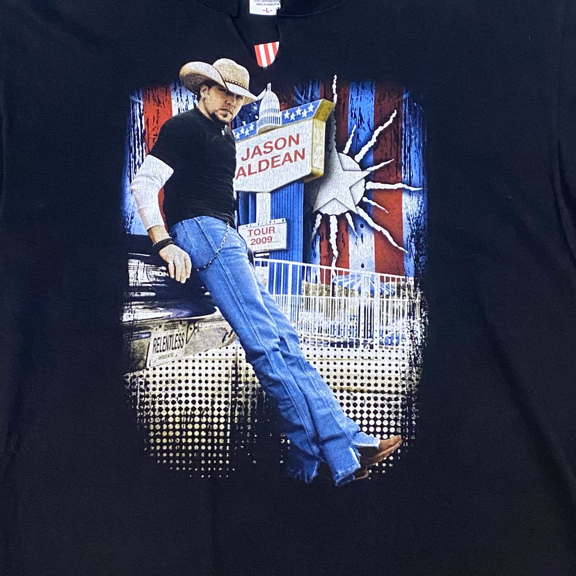 미국 빈티지 제이슨 알딘 콘서트 굿즈 투어티 락티셔츠 반팔 상품이미지3