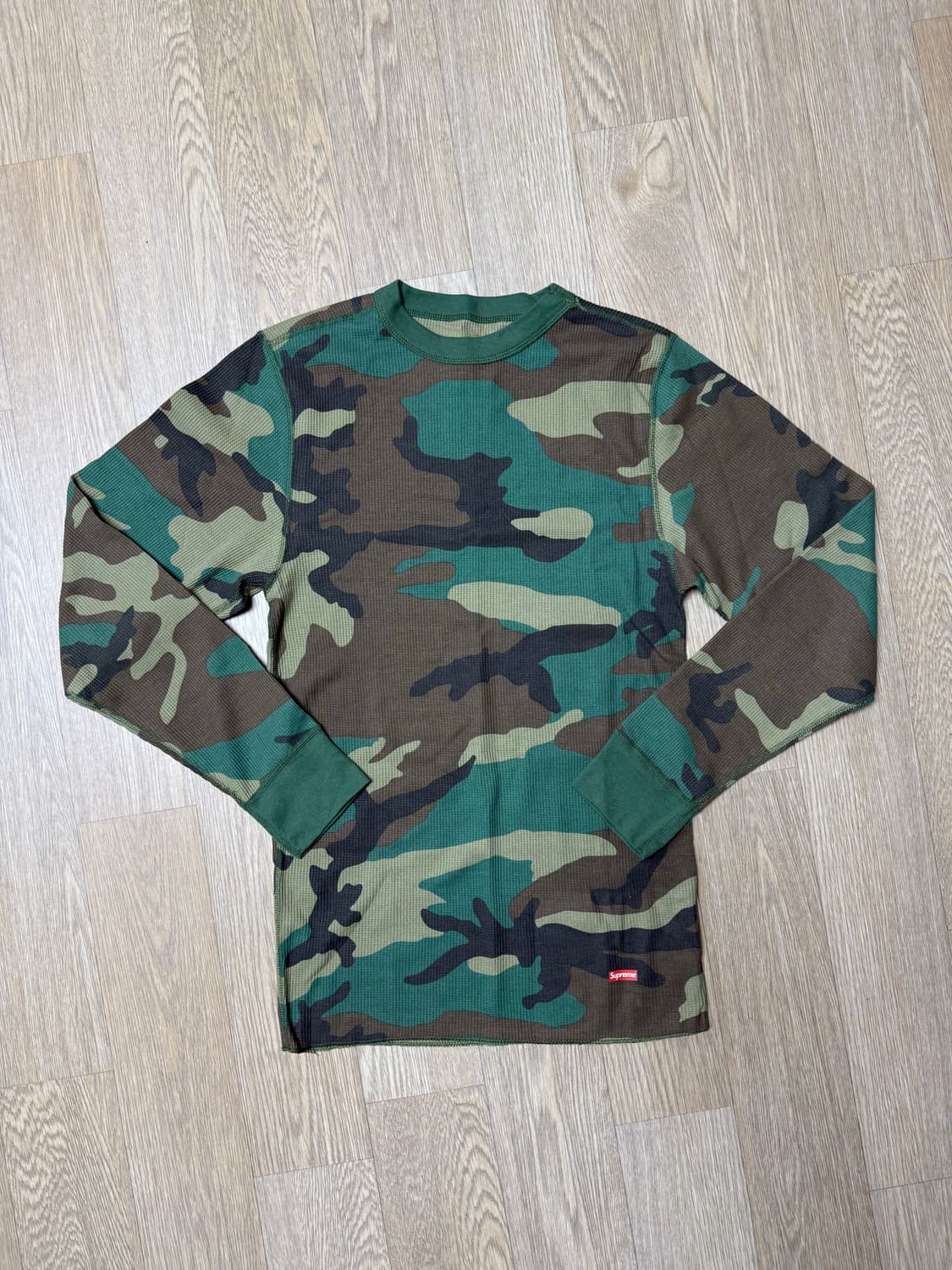 (새상품)슈프림 헤인즈 써멀 와플 크루넥 우드랜드 롱슬리브M 상품이미지2