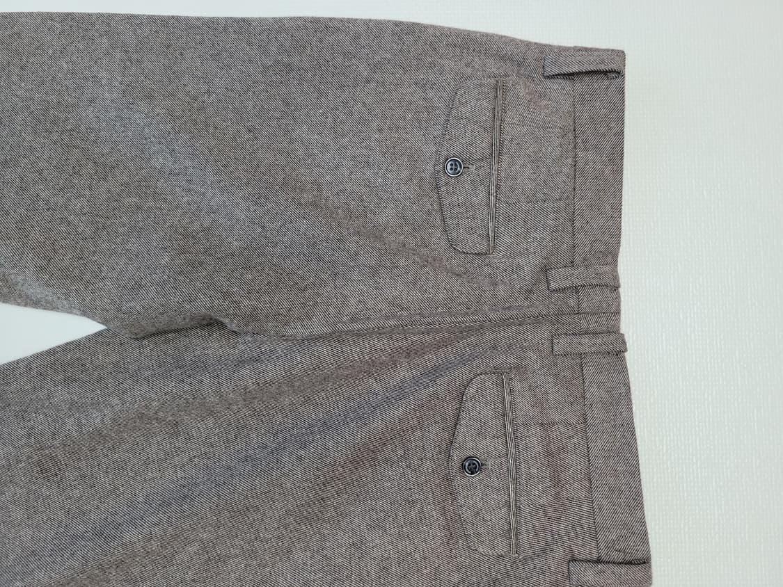 언더우드 UNDERWOOD 남자 헤링본 모직 바지 32 브라운 상품이미지10