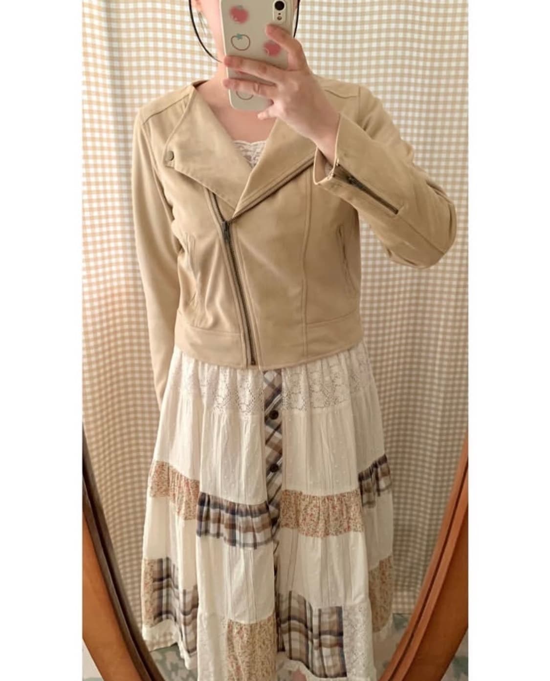 마제스틱 레곤 스웨이드 크롭 자켓 상품이미지3